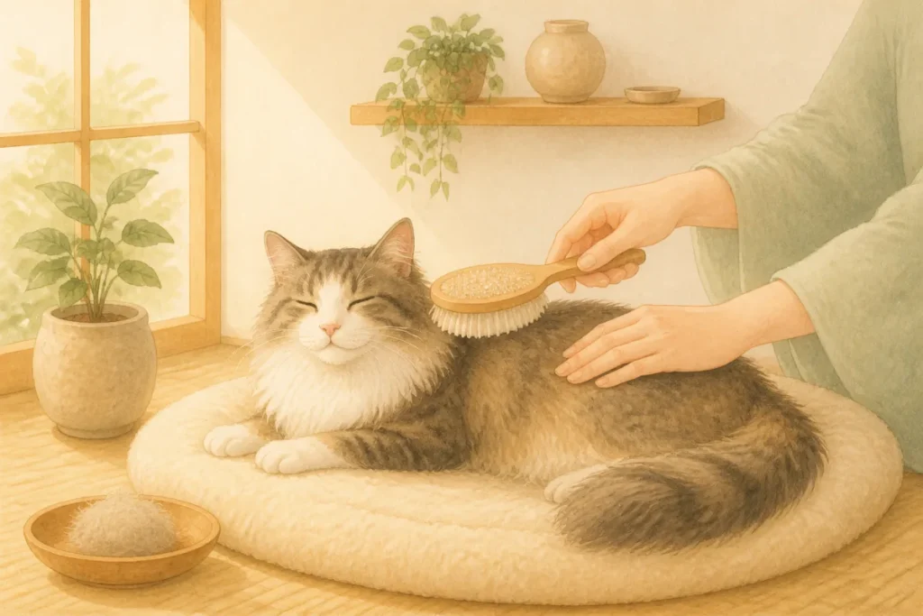 猫のブラッシングを習慣にするコツ|道具・頻度・嫌がるときの考え方