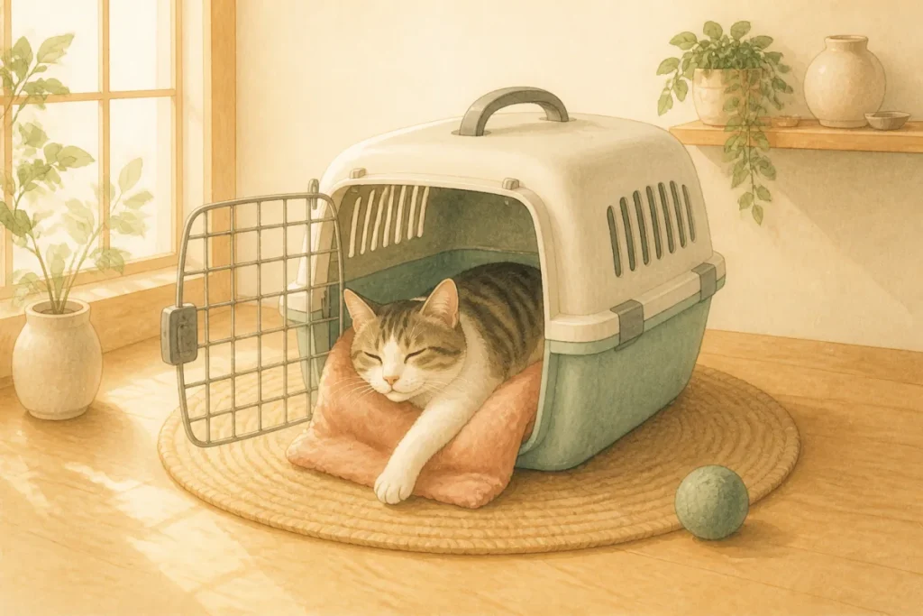 猫をキャリーに慣らす方法｜通院・災害に備える日常の工夫