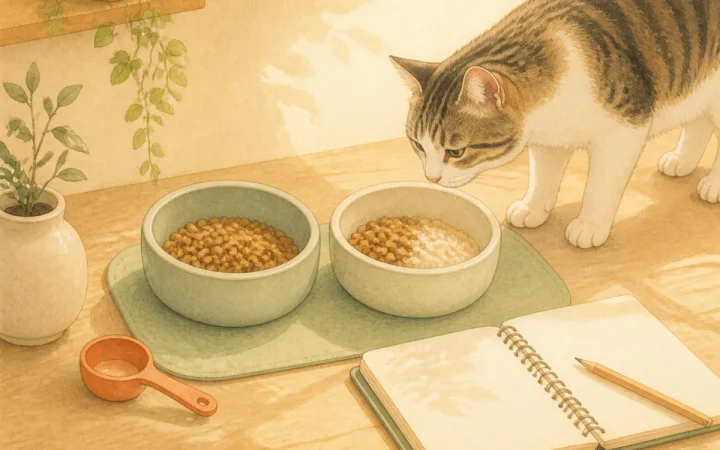 キャットフードを切り替えるときの確認ポイント｜急な変更を避ける