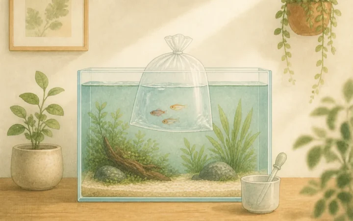熱帯魚の水合わせの基本｜温度差と水質差を小さくする導入手順