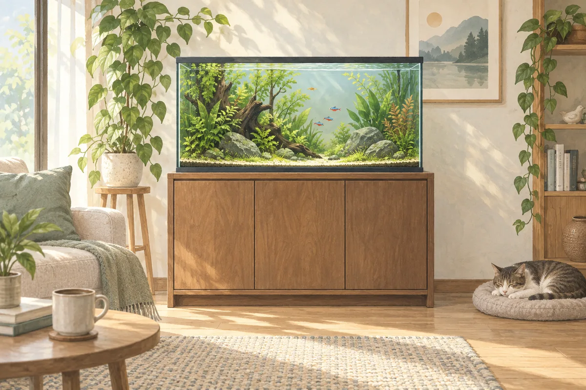 60cm水槽を普通の家具に置ける?プロスタイル6030の適合確認を表すイメージイラスト