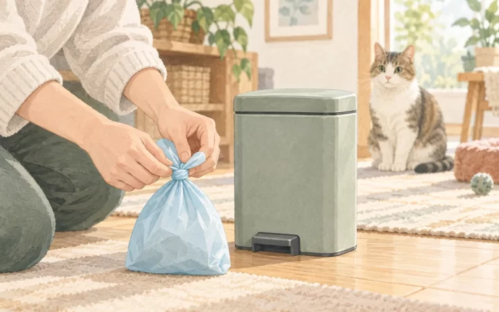 猫のうんちがゴミ箱で臭うときに｜BOS防臭袋の選び方