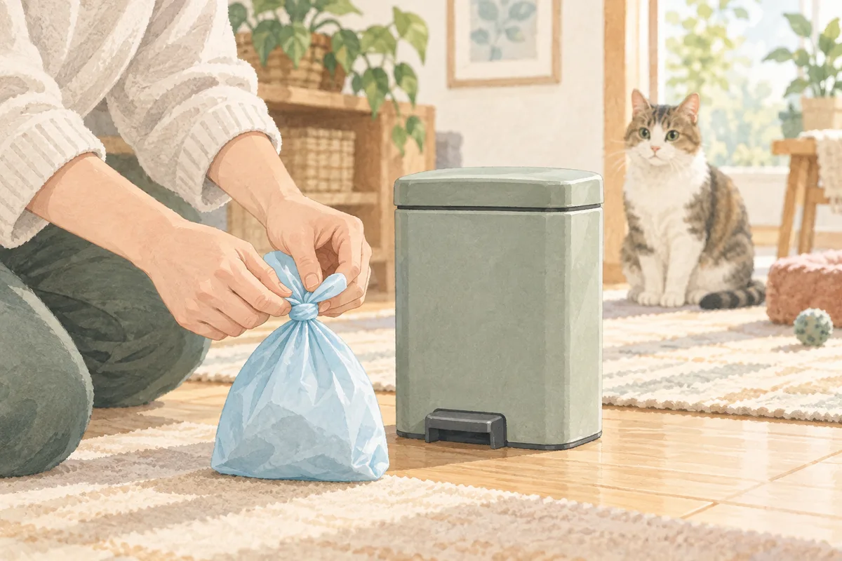 猫のうんちがゴミ箱で臭うときに|BOS防臭袋の選び方