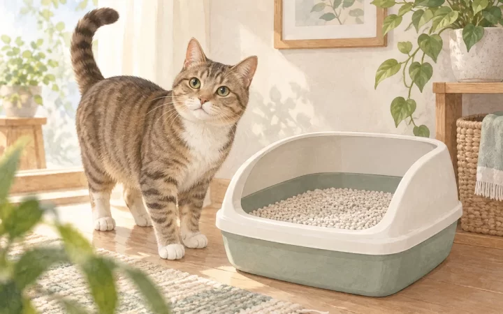 猫トイレの臭い対策に｜デオトイレ ハーフカバーの選び方