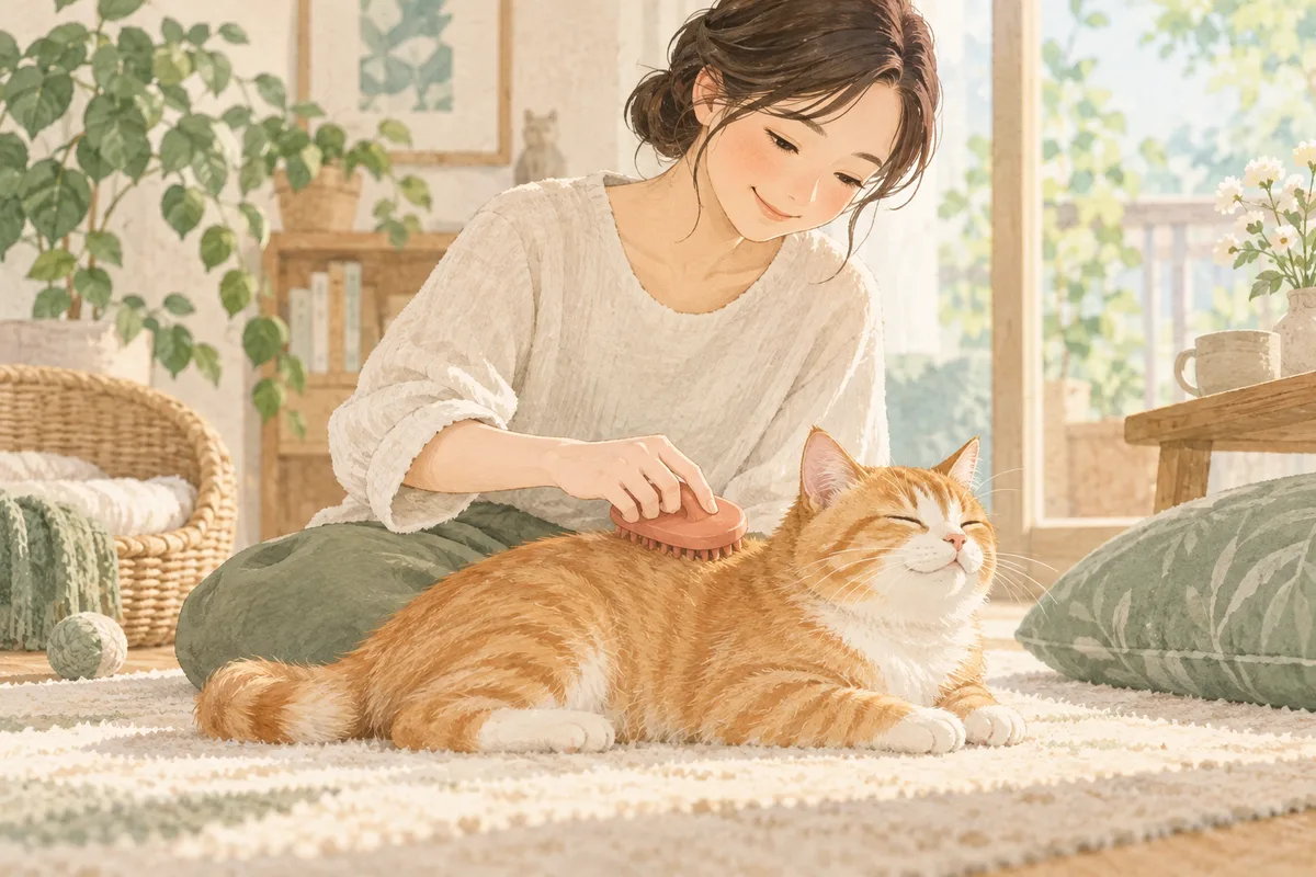 猫がブラシを嫌がるときに|HARIOグルッテ ソフトの確認点