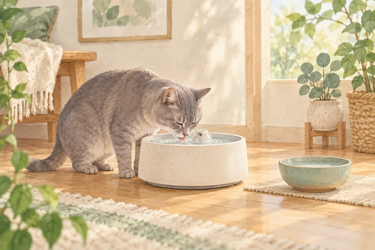 猫の給水器を選ぶなら|ピュアクリスタル ウェル2.5Lの確認点