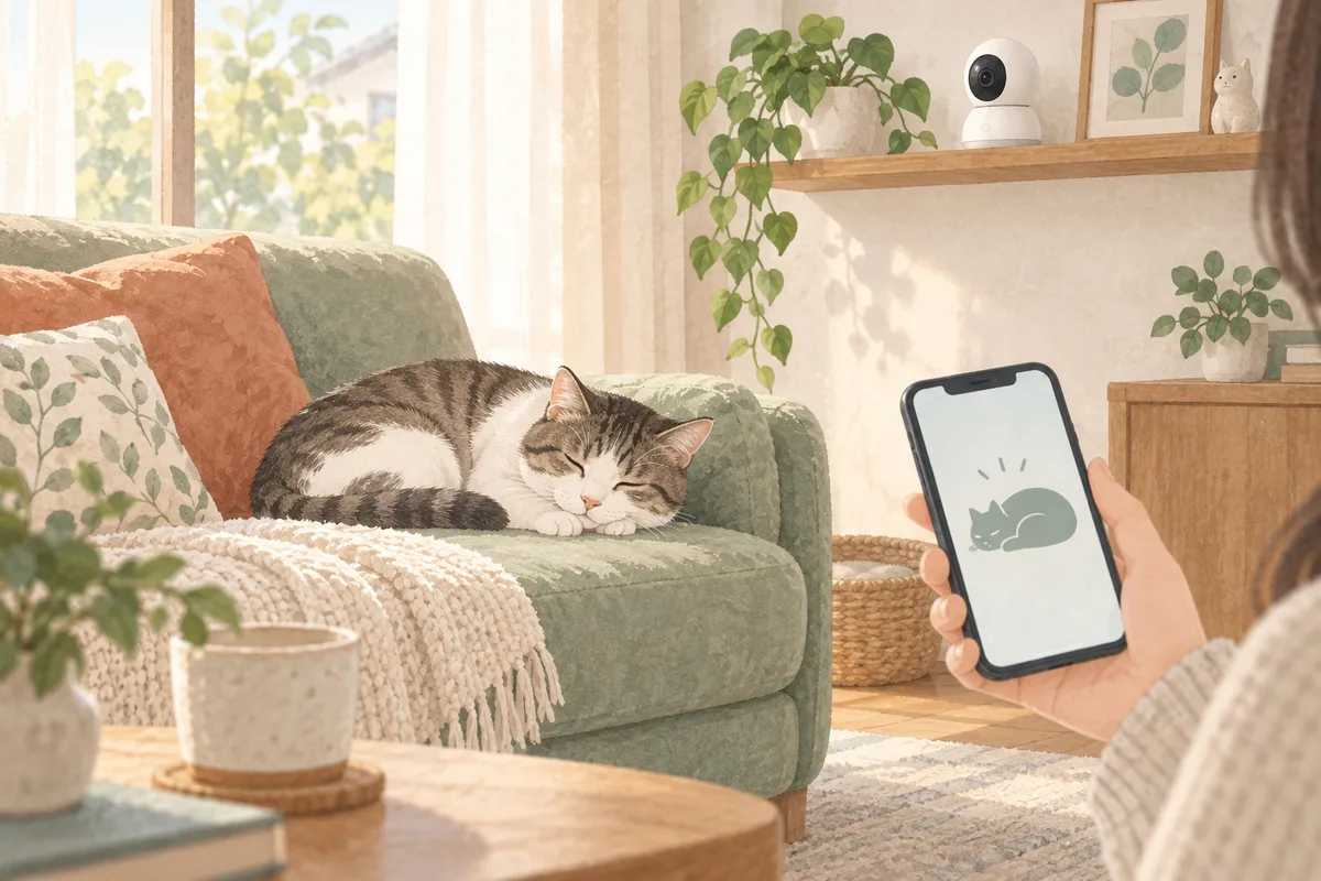 留守中の猫を見守るなら|Tapo C220の置き場所と確認点